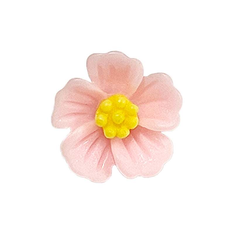 Botones de costura de plástico en forma de flor coloridos de 14 mm con patas, paquete de 210