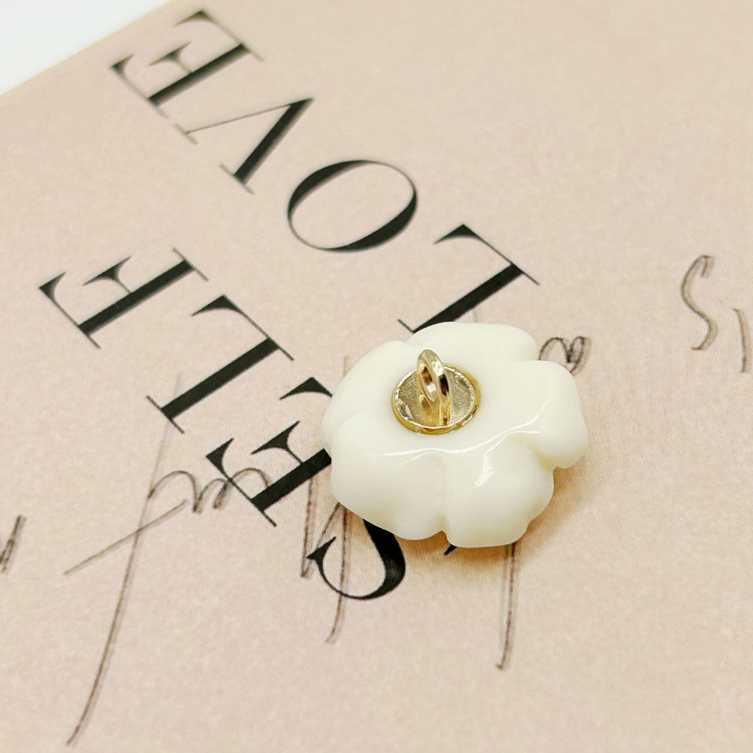 20/25mm Black White 3D Flower Buttons with Metal Shanks for Sweater Coat 50pcs