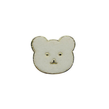 Botones de metal con shank de cara de franela de oso de peluche de 23 mm para abrigos 12PCS