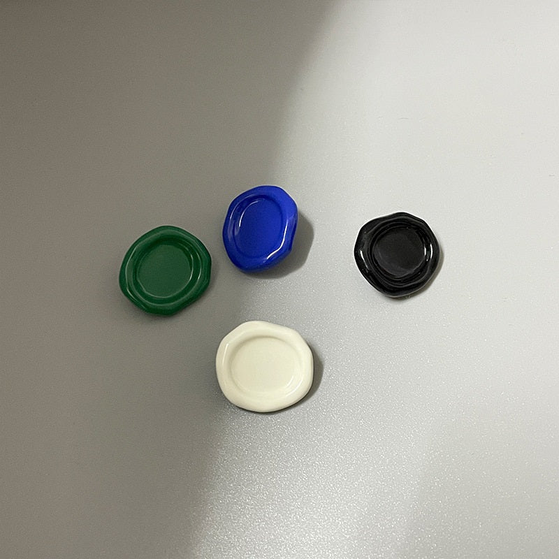 20mm Ovális Homorú Színes Fém Gombok Zakókhoz 20db