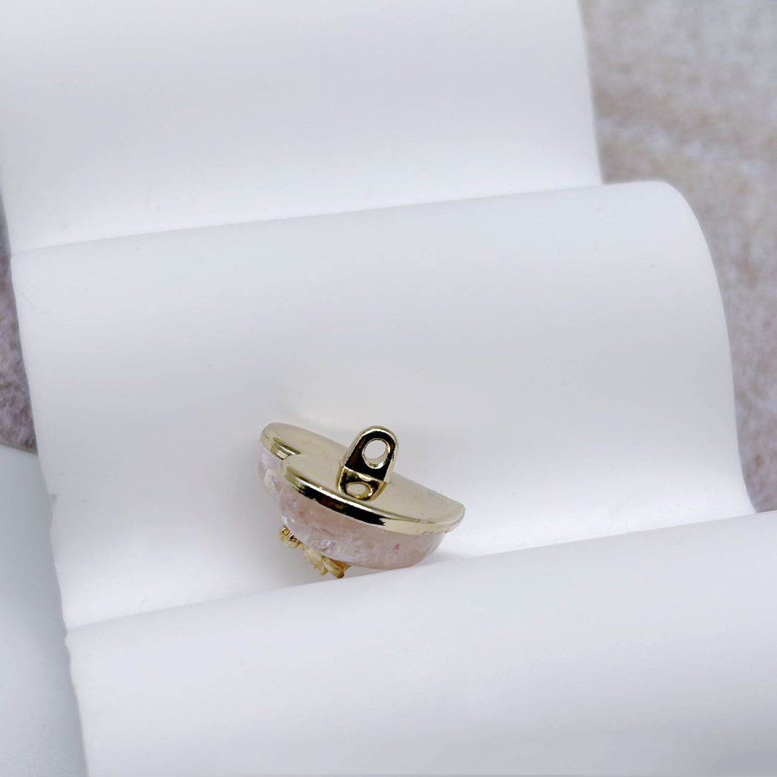 21mm Heart-Shaped Metal and Resin Combination Buttons for Sweaters Knitwear 50pcs