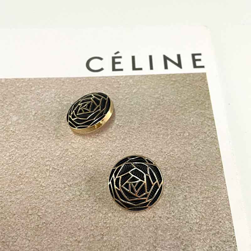 18/20/23mm Flower Core Woven Floral Metal Buttons for Women's Sweaters 50pcs - Lots of Buttons
