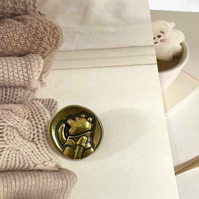 18/23mm Teddy Bear Metal Buttons for Children's Clothing 50pcs - Lots of Buttons