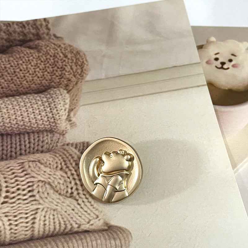 18/23mm Teddy Bear Metal Buttons for Children's Clothing 50pcs - Lots of Buttons