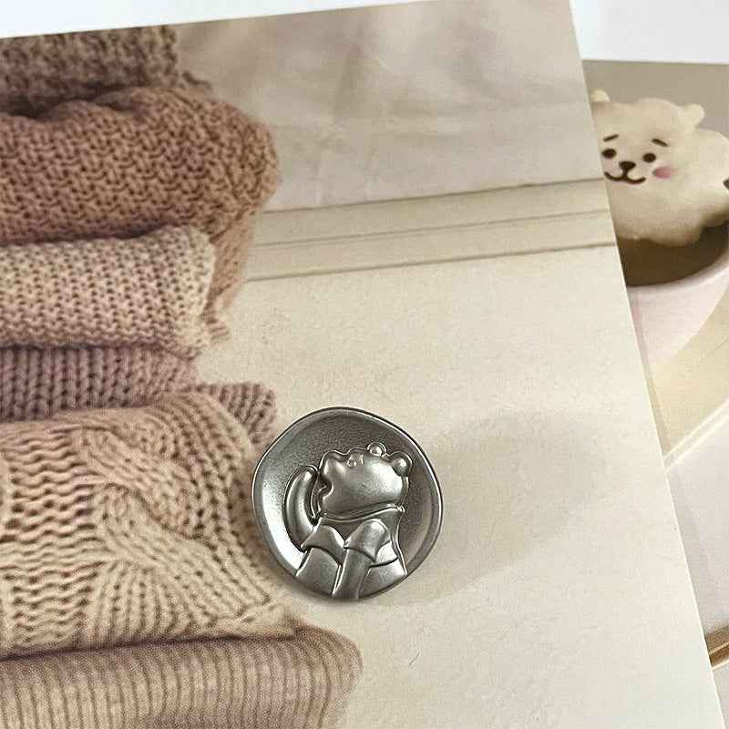 18/23mm Teddy Bear Metal Buttons for Children's Clothing 50pcs - Lots of Buttons