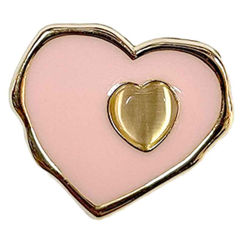 18/23/25mm Metal Heart-shaped Sewing Buttons Colorful Cat's Eye Stone 50 Pack - Lots of Buttons