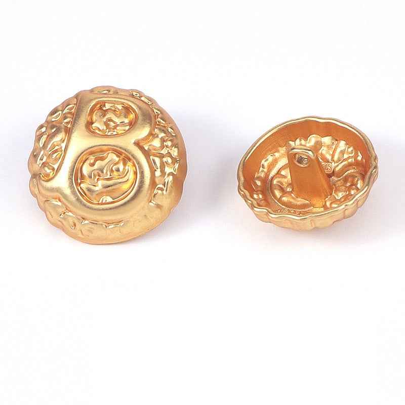24L/28L/32L/36L Domed Letter "B"Metal Shank Buttons 20pcs