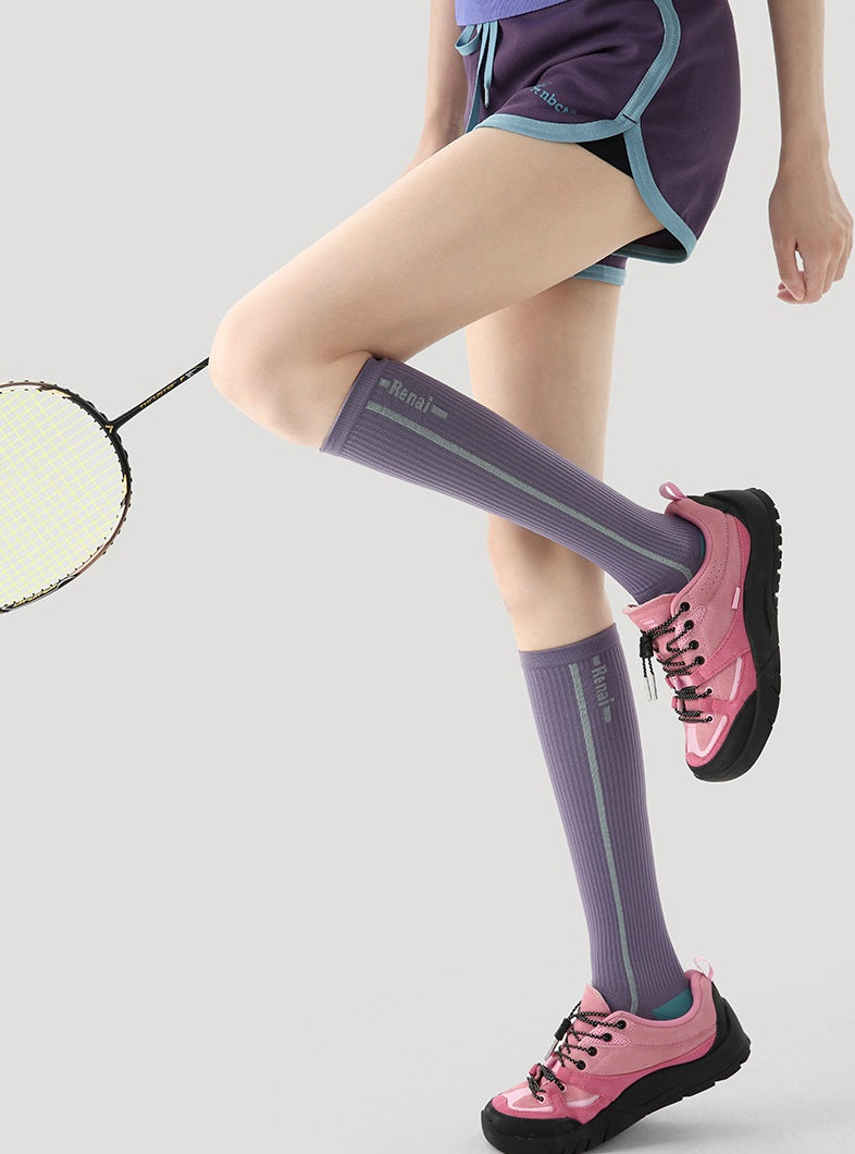 Thin Compression Running Socks for Women for Gym Jump Rope Workout