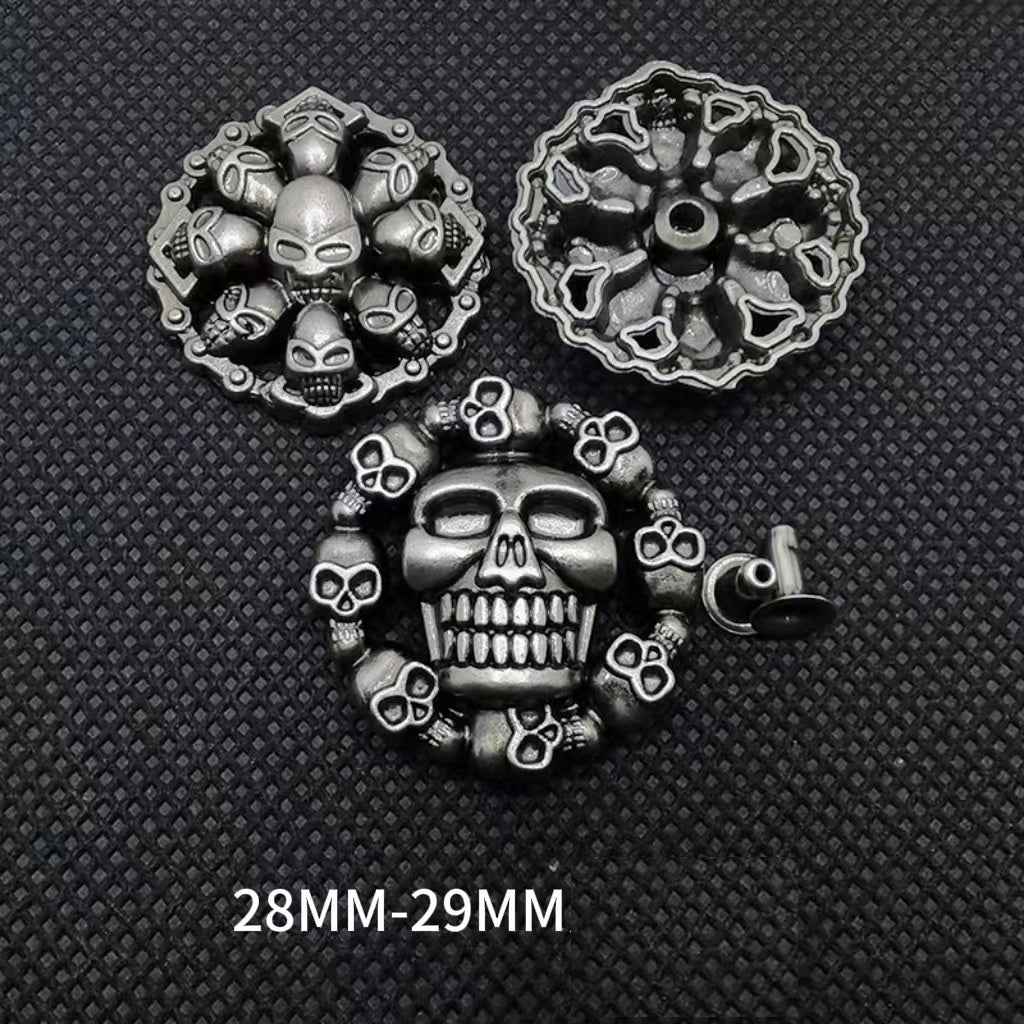 Punk Gothic Skull Rivets DIY Studs for Shoes Leather Crafts 30 Pack