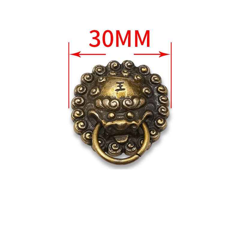 30MM Vintage Dragon King Screw Studs Antique Silver Bronze Rivet 10pcs