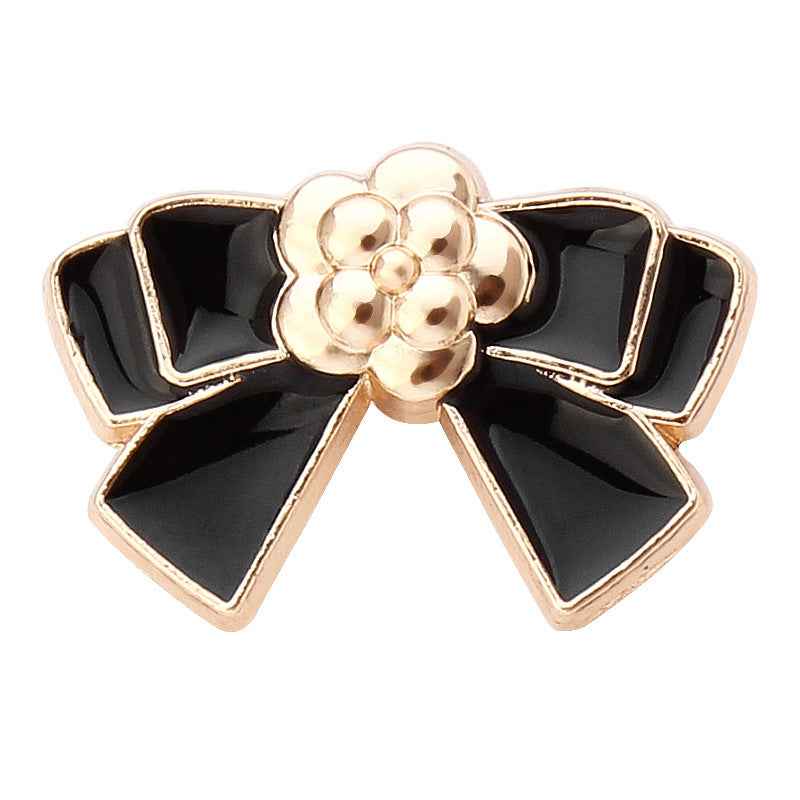 18pcs  Bow Tie Elegant Metal Buttons for Women's Blouses Cardigans