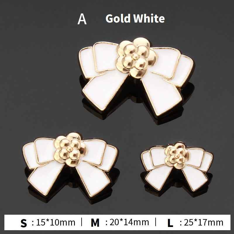 18pcs  Bow Tie Elegant Metal Buttons for Women's Blouses Cardigans