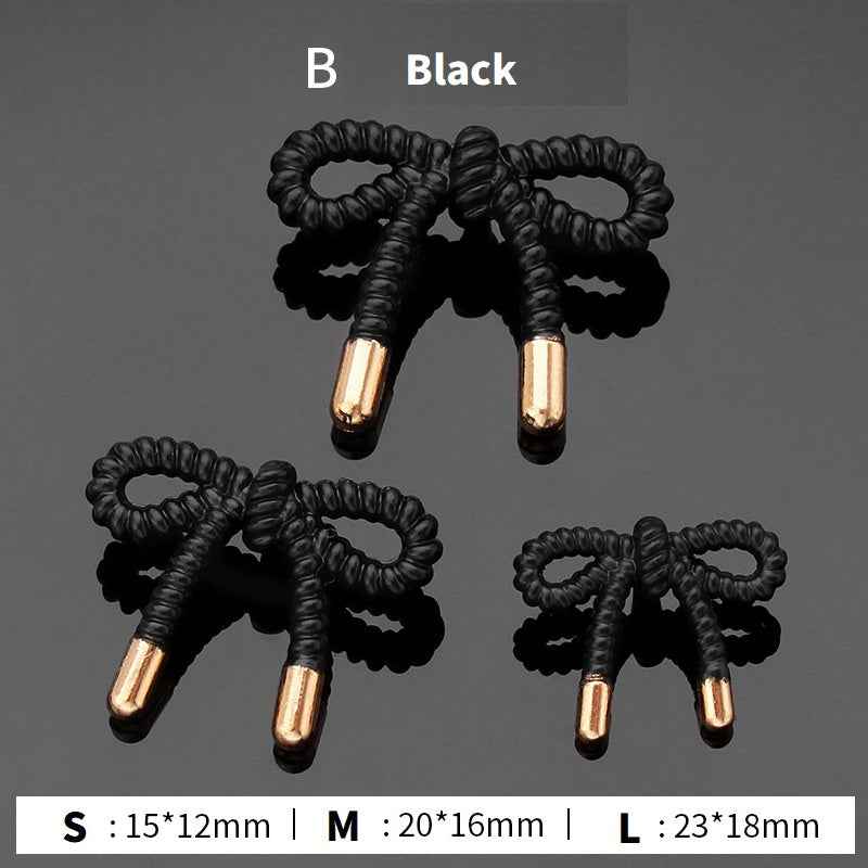 18pcs  Bow Tie Elegant Metal Buttons for Women's Blouses Cardigans