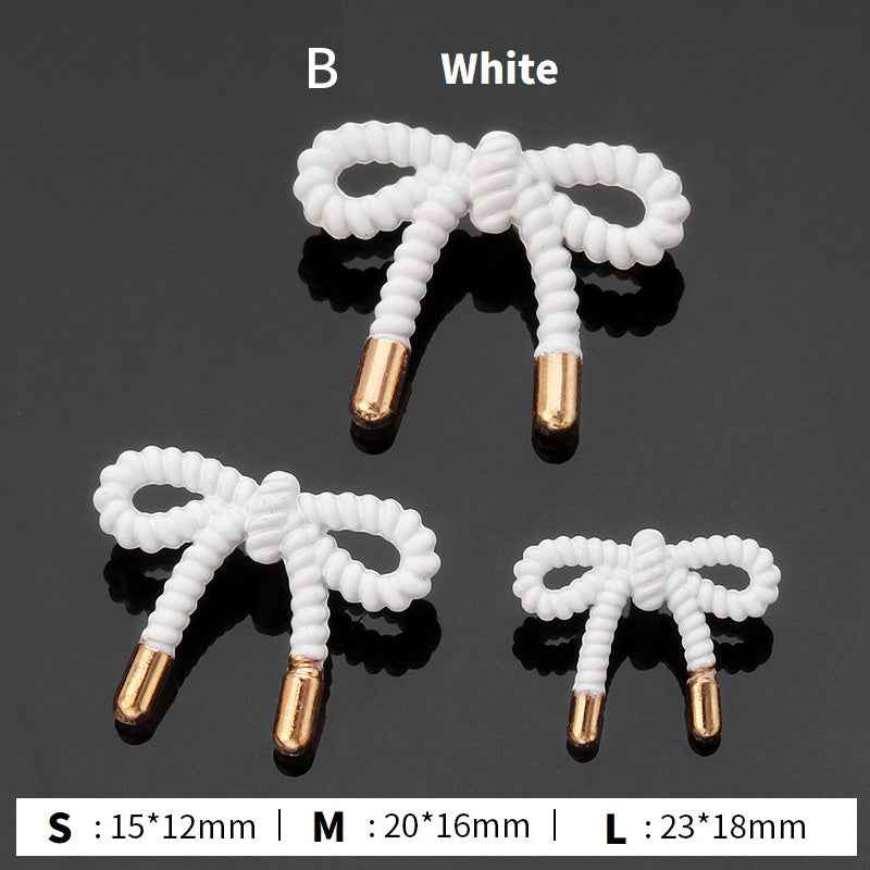 18pcs  Bow Tie Elegant Metal Buttons for Women's Blouses Cardigans