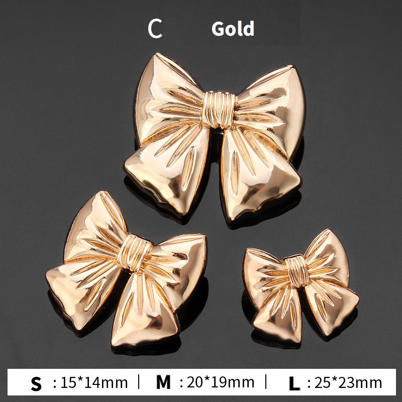 18pcs Bow Tie Elegant Metal Buttons for Women's Blouses Cardigans