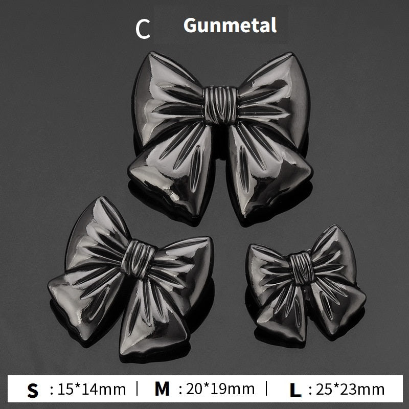 18pcs Bow Tie Elegant Metal Buttons for Women's Blouses Cardigans
