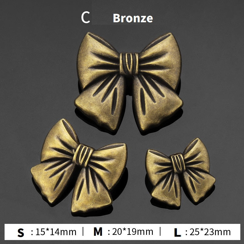 18pcs Bow Tie Elegant Metal Buttons for Women's Blouses Cardigans