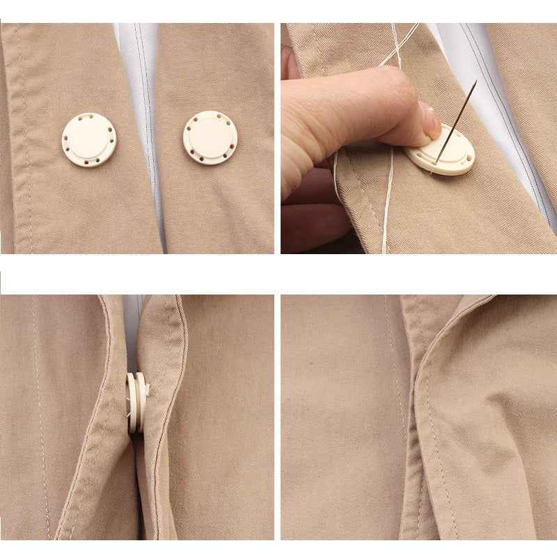Magnetic Round Acrylic Buttons for Trench Coats & Cardigans 6pcs