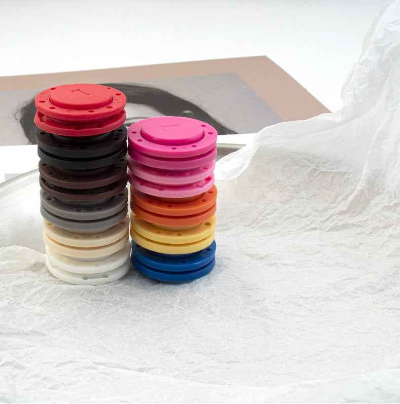 Magnetic Round Acrylic Buttons for Trench Coats & Cardigans 6pcs