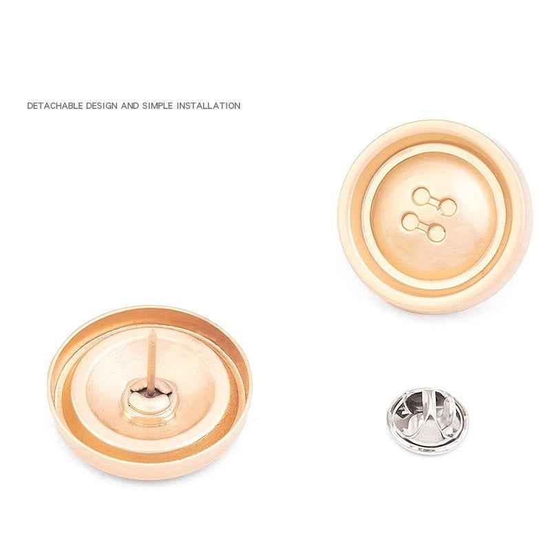 No-Sew Detachable Pin Buttons - 36pcs Metal Snap Fastener Kit