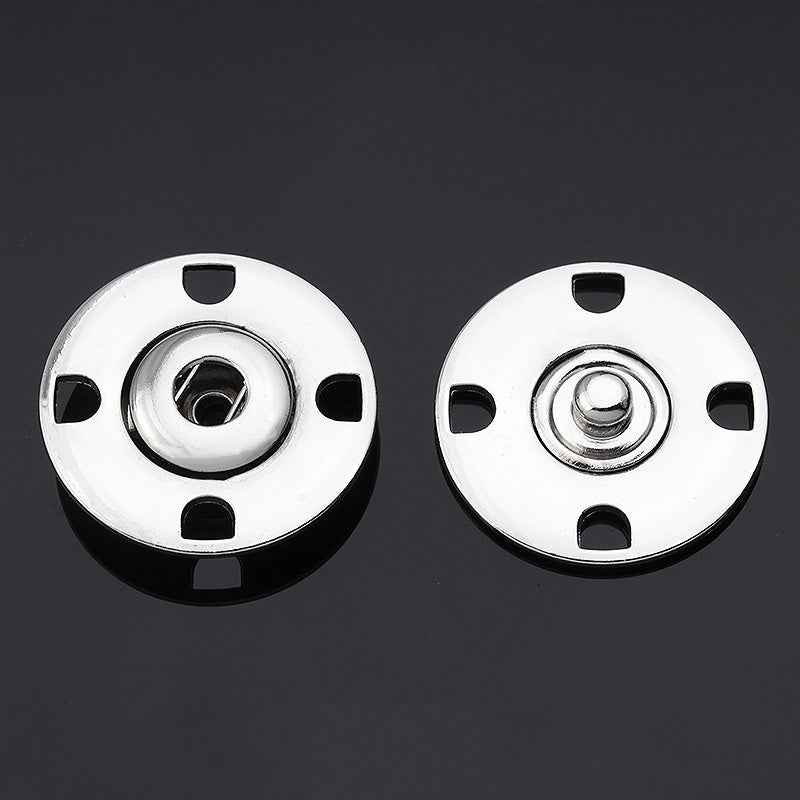 21mm/23mm/25mm Metal Hidden Snap Buttons 10pcs Invisible Fastener Set