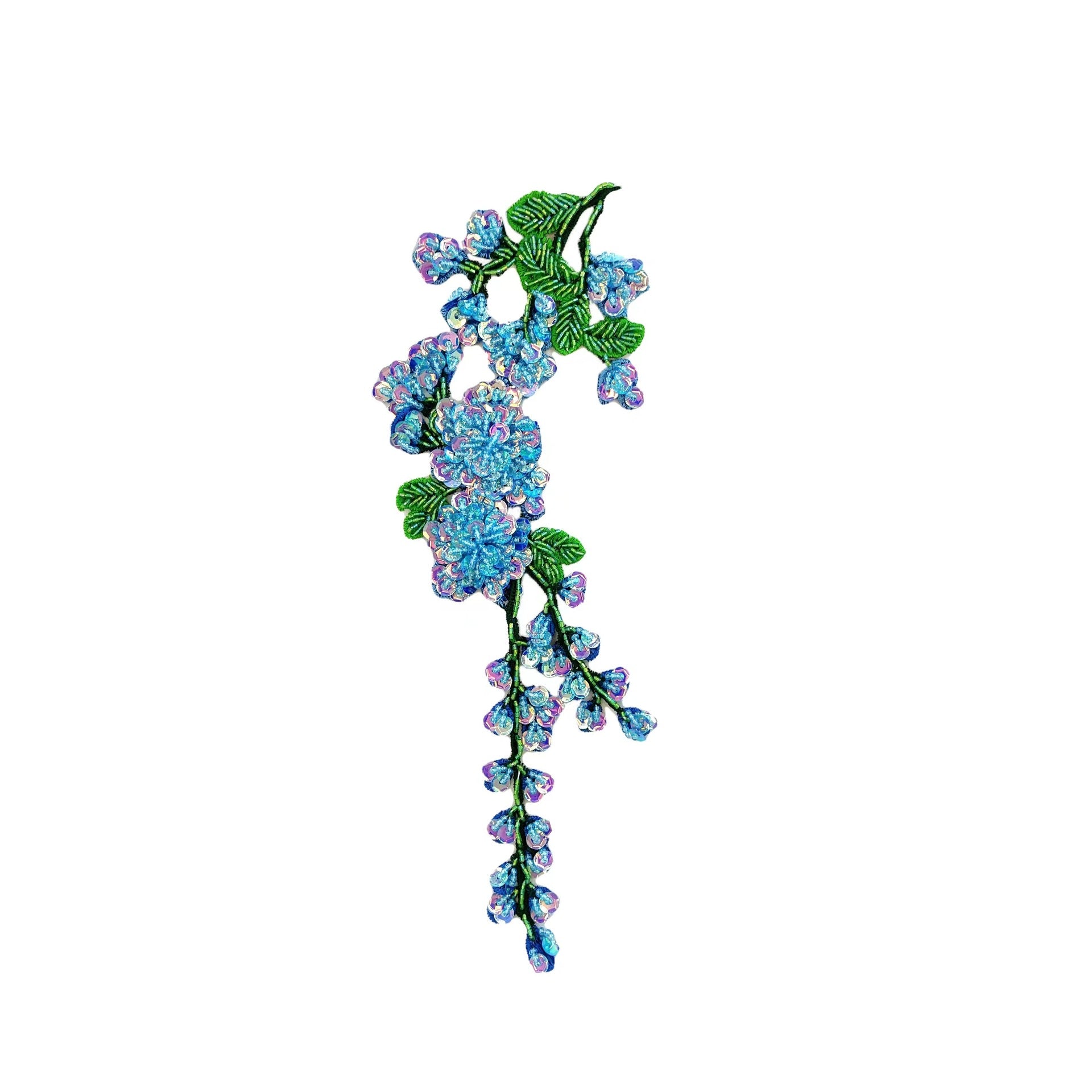 Plum Blossom Water-Soluble Embroidered Applique - Decorative Patch
