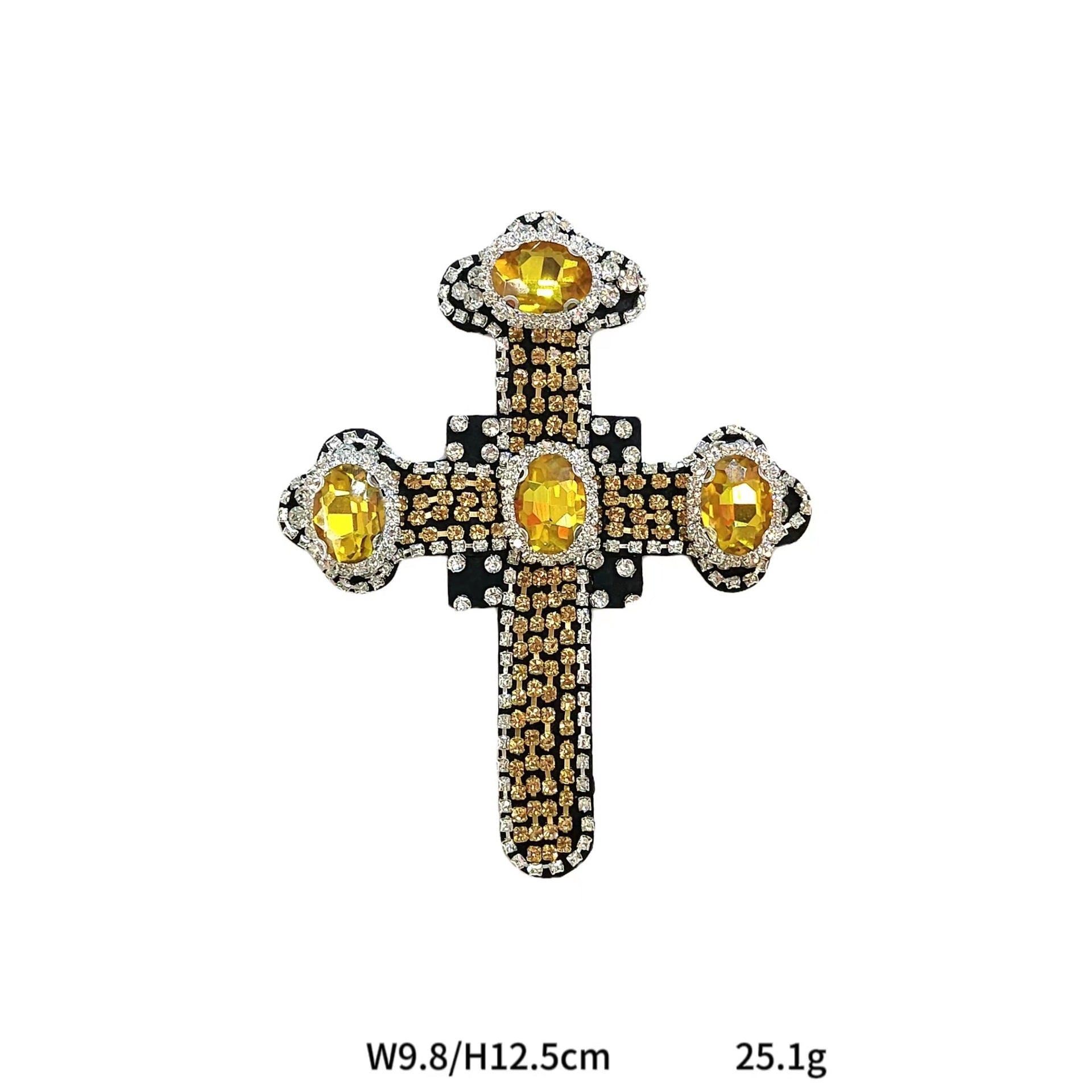 Handcrafted Beaded Cross Stitch Patches for DIY 5 Pack