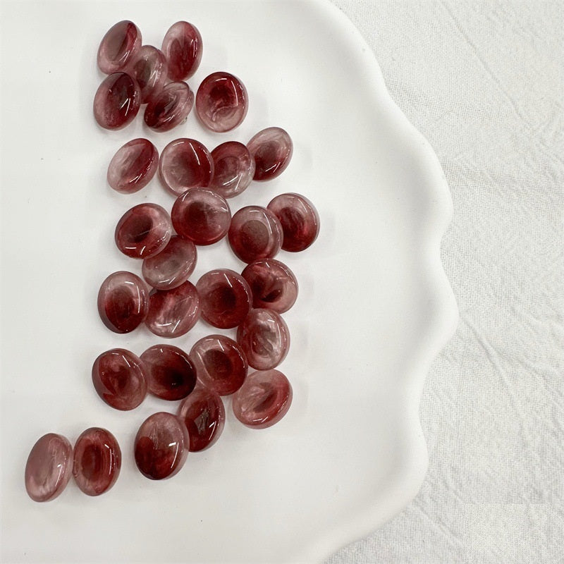 Manhattan 11.5mm Round Resin Metal Shank Buttons - 50-Pack