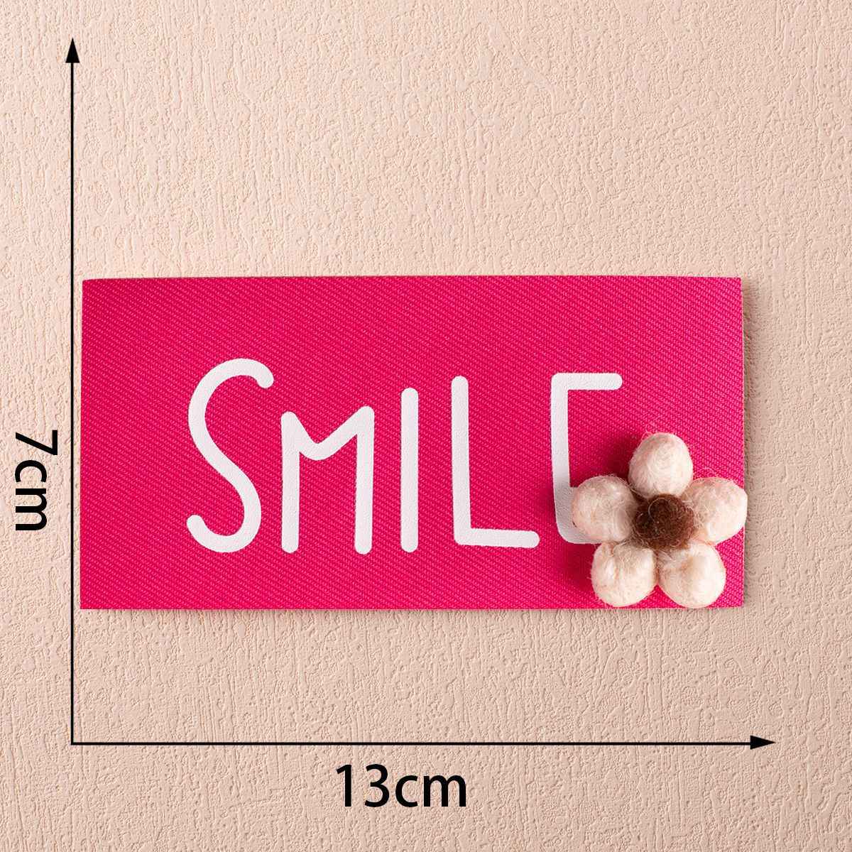 13cm Colorful 'SMILE' Flower Embellished Fabric Badge for Apparel Hats 10PCS - Lots of Buttons