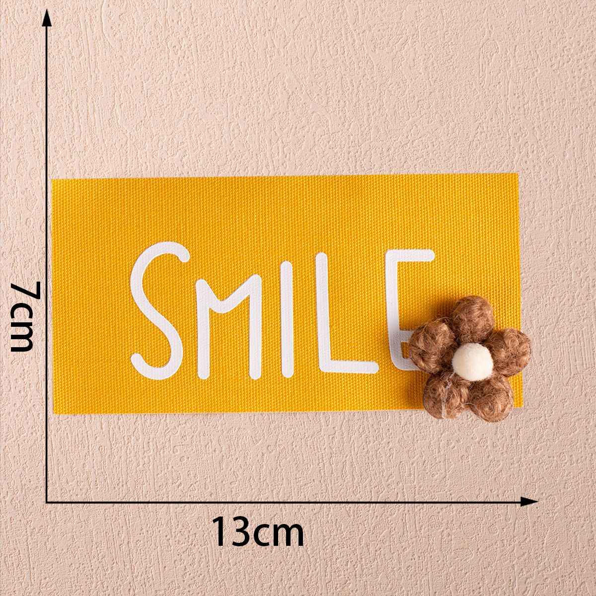 13cm Colorful 'SMILE' Flower Embellished Fabric Badge for Apparel Hats 10PCS - Lots of Buttons