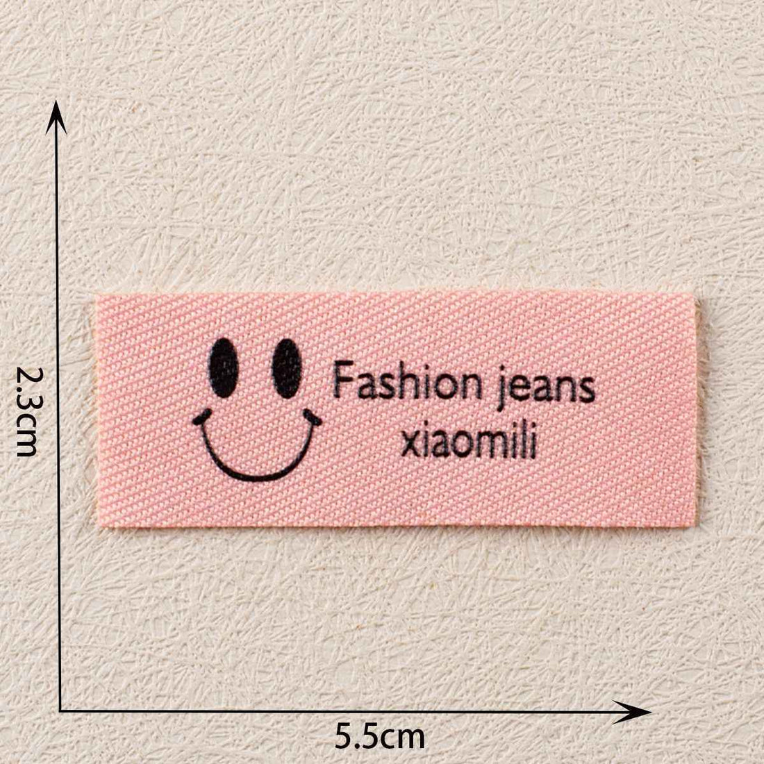 Cheerful 'NEW FASHION FOR YOUR' Pattern - Printed Fabric Label 12PCS - Lots of Buttons