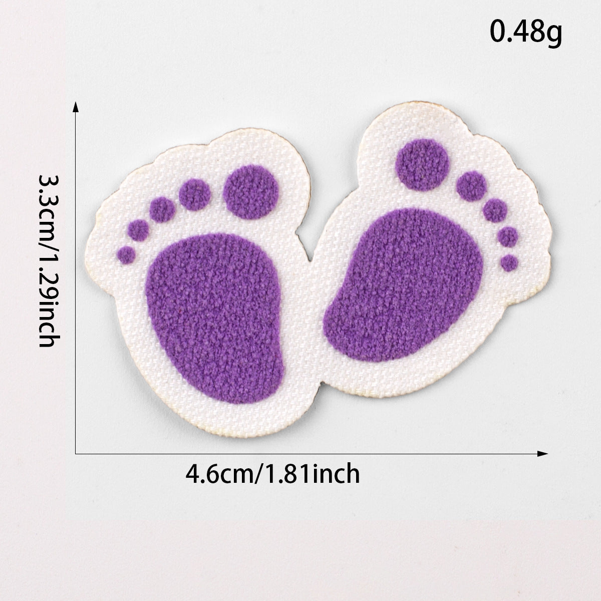 3M Självhäftande Hi Baby Fotavtryck Alfabet 3D Patches för Barn 18ST
