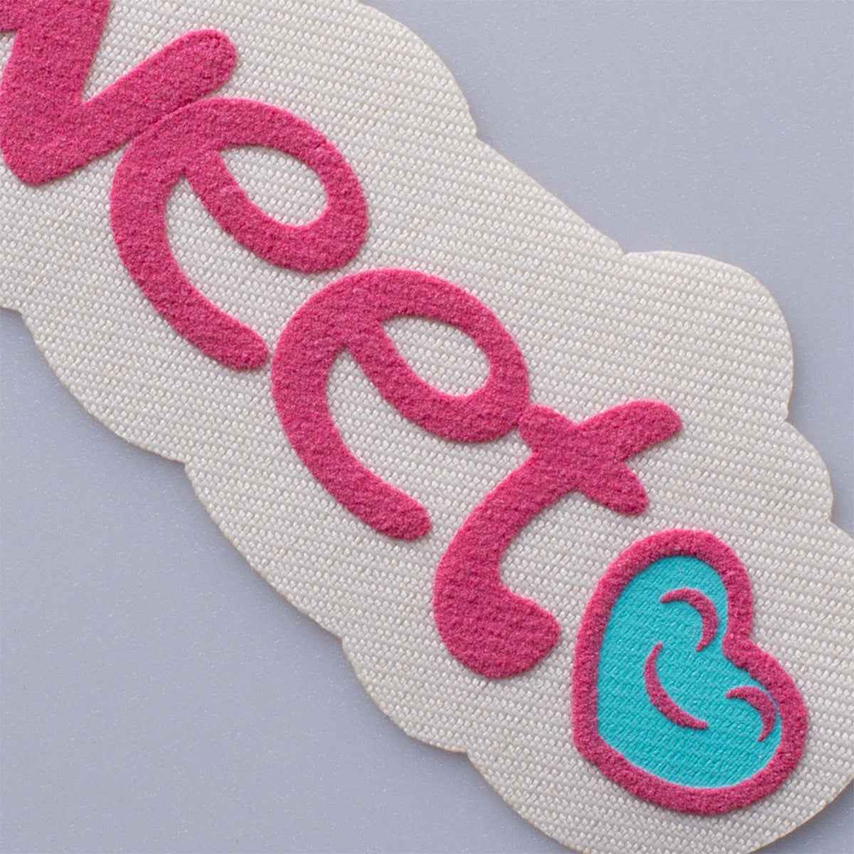Vivid 3D 'Happy, Luck, Sweet, Good, Halloween' Fabric Patches 11pcs - Lots of Buttons