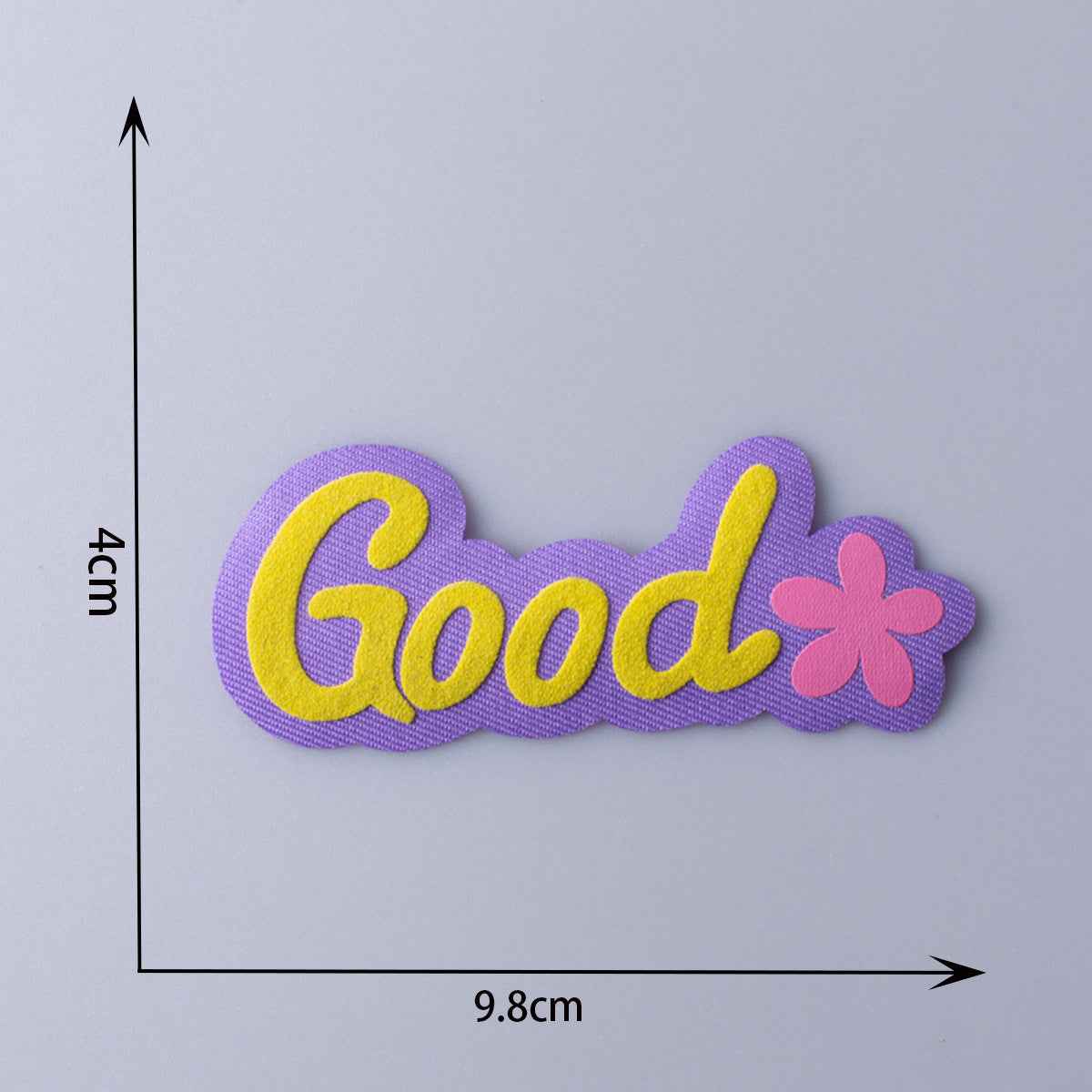 Vivid 3D 'Happy, Luck, Sweet, Good, Halloween' Fabric Patches 11pcs - Lots of Buttons
