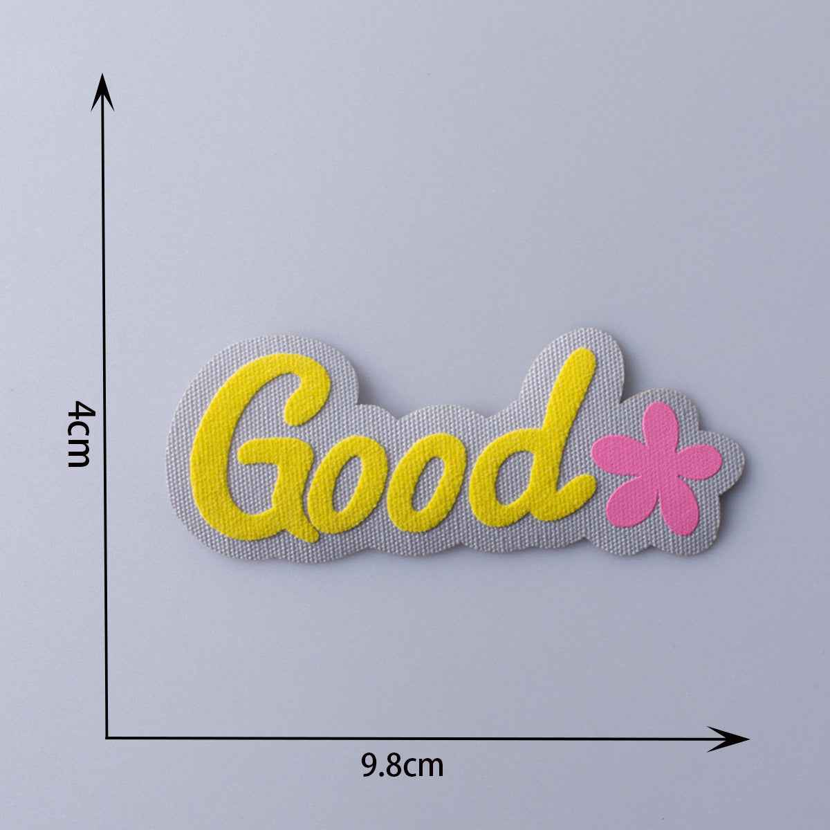 Vivid 3D 'Happy, Luck, Sweet, Good, Halloween' Fabric Patches 11pcs - Lots of Buttons