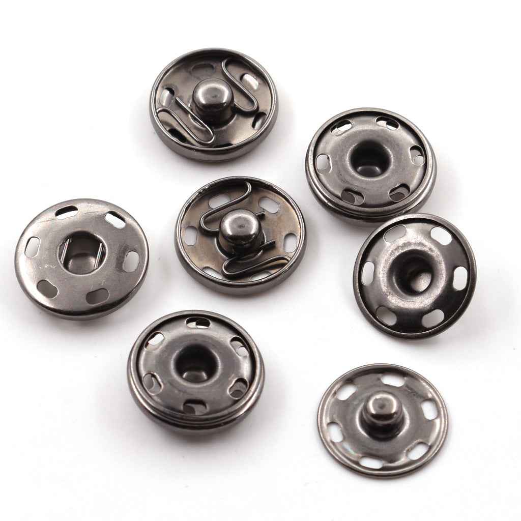 Metal Snap Buttons Fasteners for Clothing & Crafts 60 Pack(3 Colors)