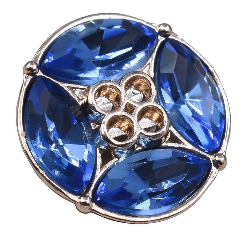 12.5/15/18mm French Rhinestone Shank Buttons for Dresses & Blouses 10pcs