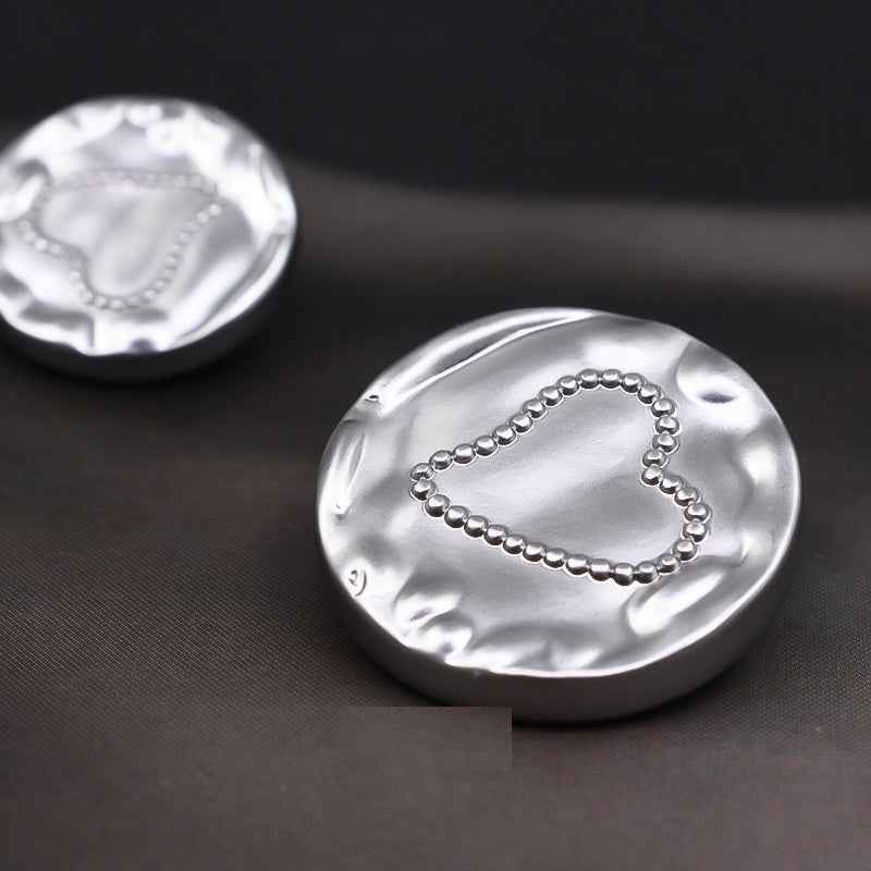 18/23mm Vintage Heart Metal Shank Button for Blouses Cardigans 20 Pack