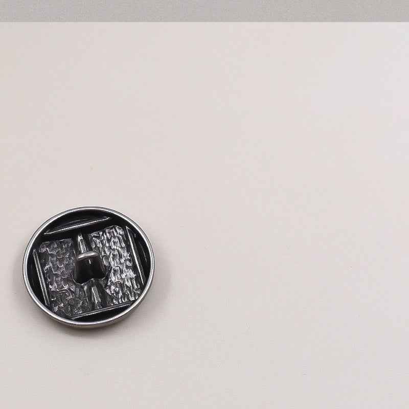 Vintage Gold & Silver Metal Shank Buttons with Concave Surface 24 Pack