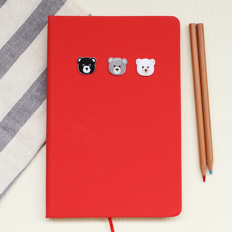 20mm Self-Adhesive Teddy Bear Head Patch for Clothes 6 Pack