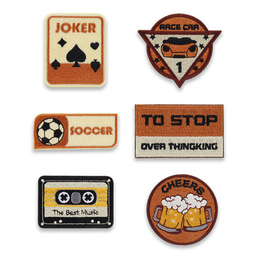 Lost In Vintage Self-Adhesive Embroidered Patches 6 Pack