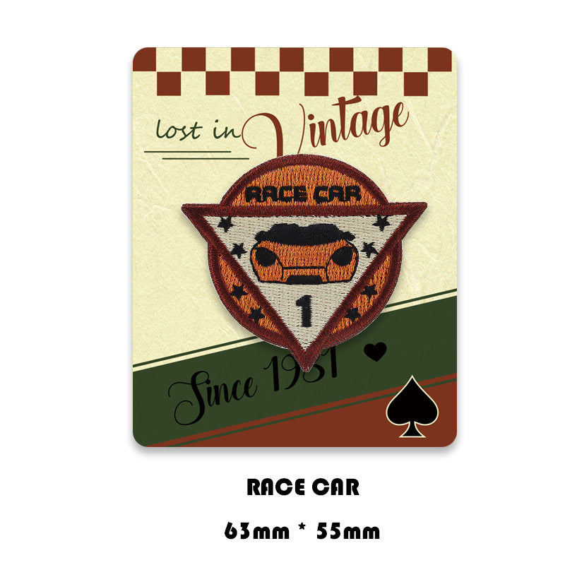 Lost In Vintage Self-Adhesive Embroidered Patches 6 Pack