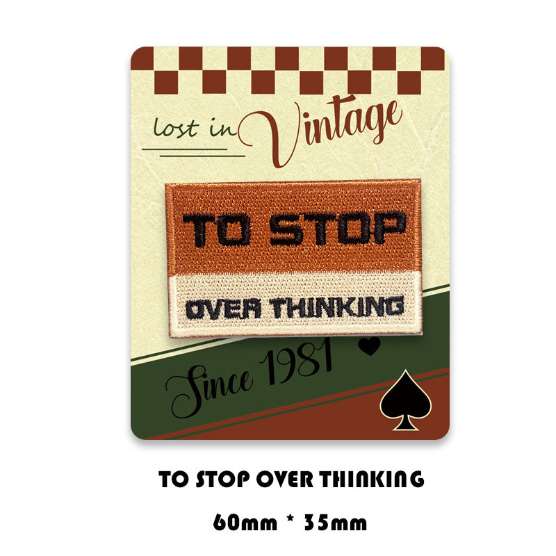 Lost In Vintage Self-Adhesive Embroidered Patches 6 Pack