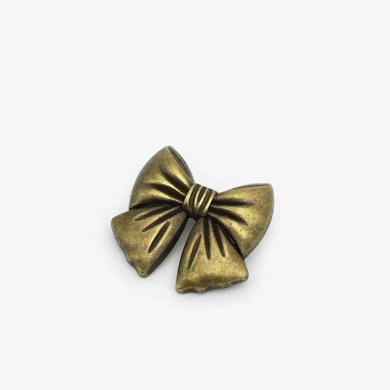 Vintage Gold/Silver/Bronze 3D Bow Buttons for Women's Dresses,30-Pack