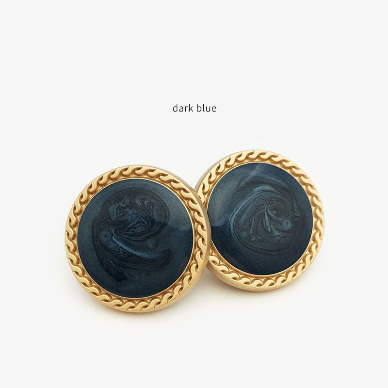 15mm/20mm/25mm Flat Resin Metal Shank Coat Buttons 20pcs